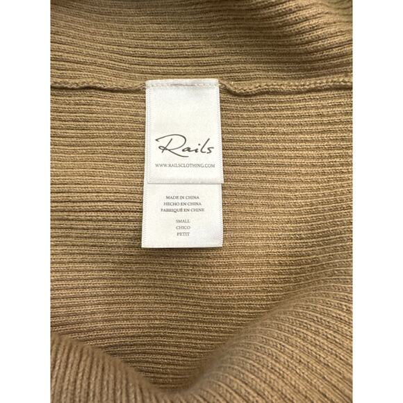 Rails Margot Khaki Cotton-Cashmere Midi Dress – Size Small - Picture 4 of 7